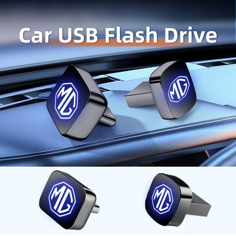 Фото Автомобильный сплав, 32 г/64 г, U-диск, USB или Type-C, устройство хранения данных для гаражей Morris MG 6 3 5 7 TF ZR ZS HS GS GT Hector №1