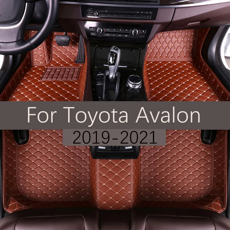 

Custom Leather Car Floor Mats For Toyota Avalon 2019 2020 2021 Fashion Automobile Carpet Rugs Foot Pads Interior Accessories