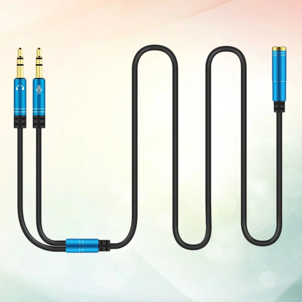 

1Pc Headset Splitter Portative 2 in 1 Utility Effective Convertors for Headest Laptop PC