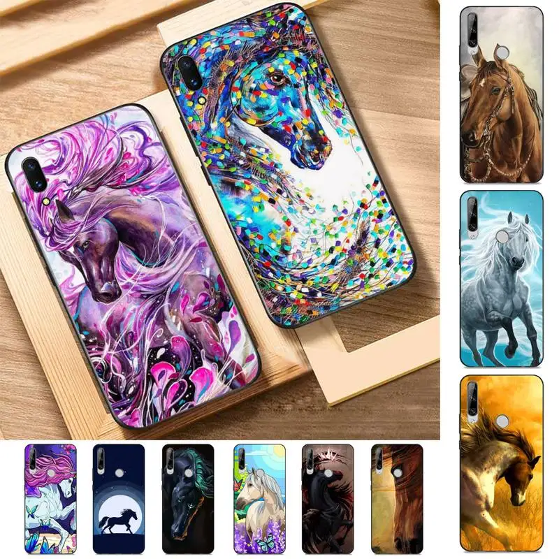 

Horse Art Painting Phone Case for Huawei Y 6 9 7 5 8s prime 2019 2018 enjoy 7 plus