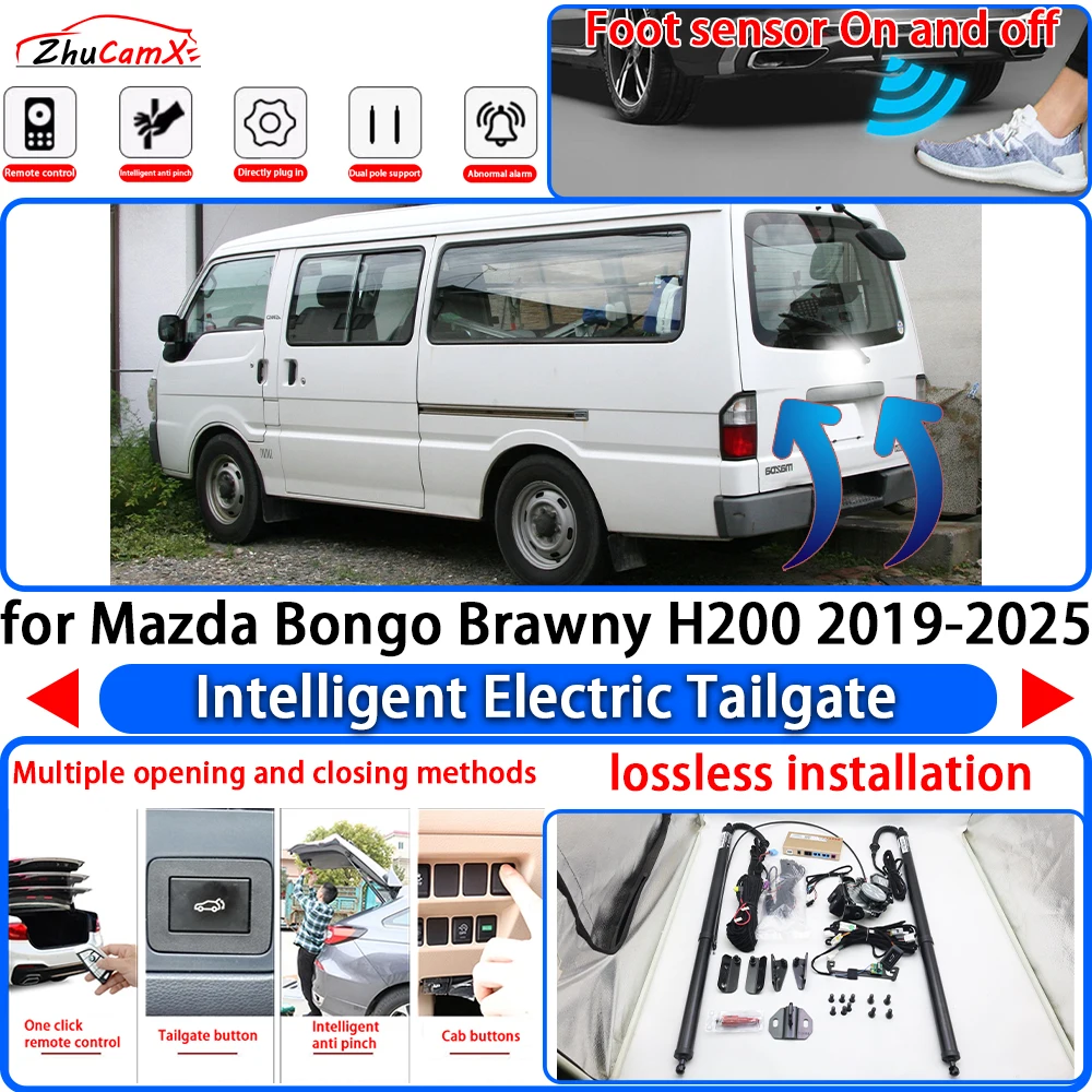 Фото Для Mazda Bongo Brawny H200 2019-2025: Оригинальная электрическая система открывания/закрывания багажника с функцией интеллектуального притяжения и амортизацией №1