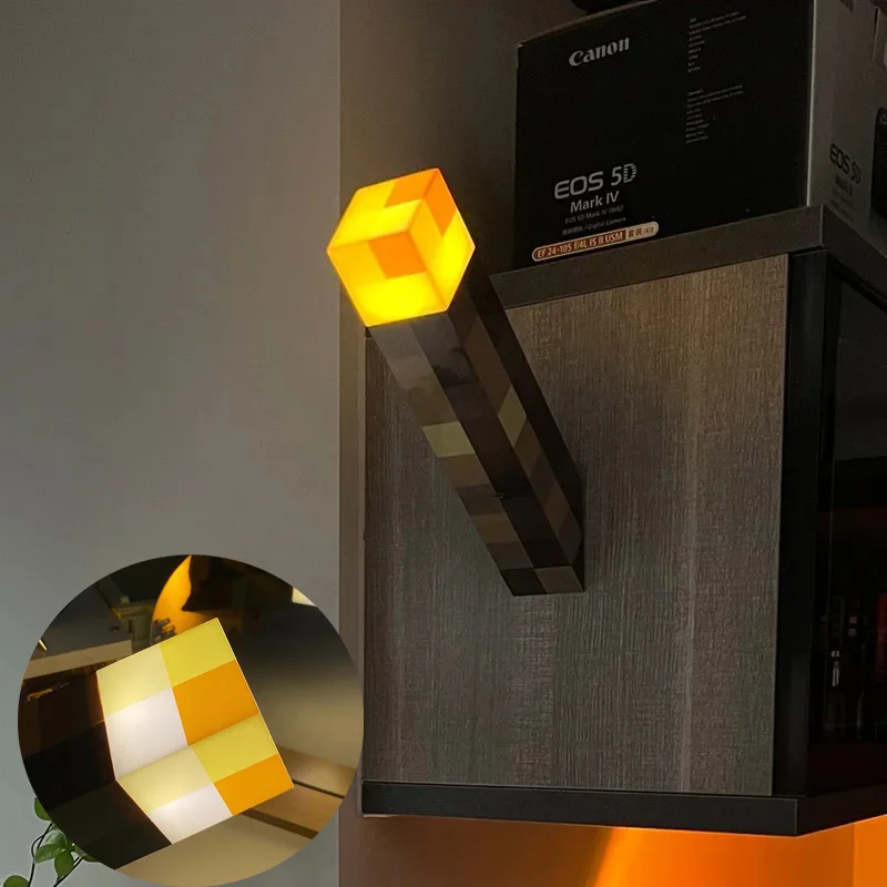 Коричневый драгоценный камень USB перезаряжаемый игровой ночник Ruder для детской