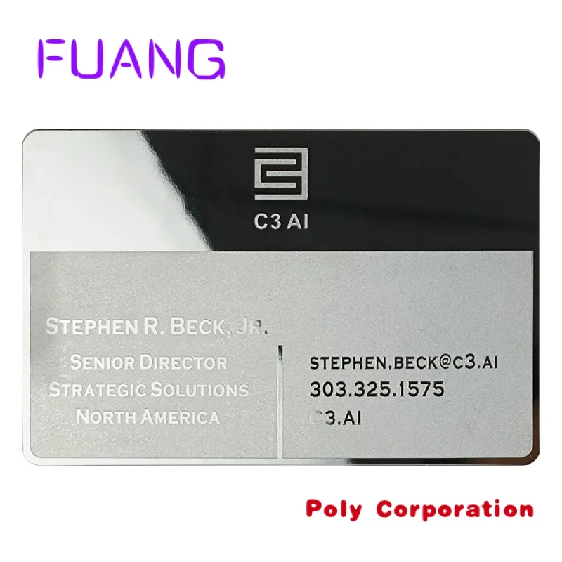 Oem luxury gift name Matte silver Blank Metal Visa id name card maker With Magnetic Striped
