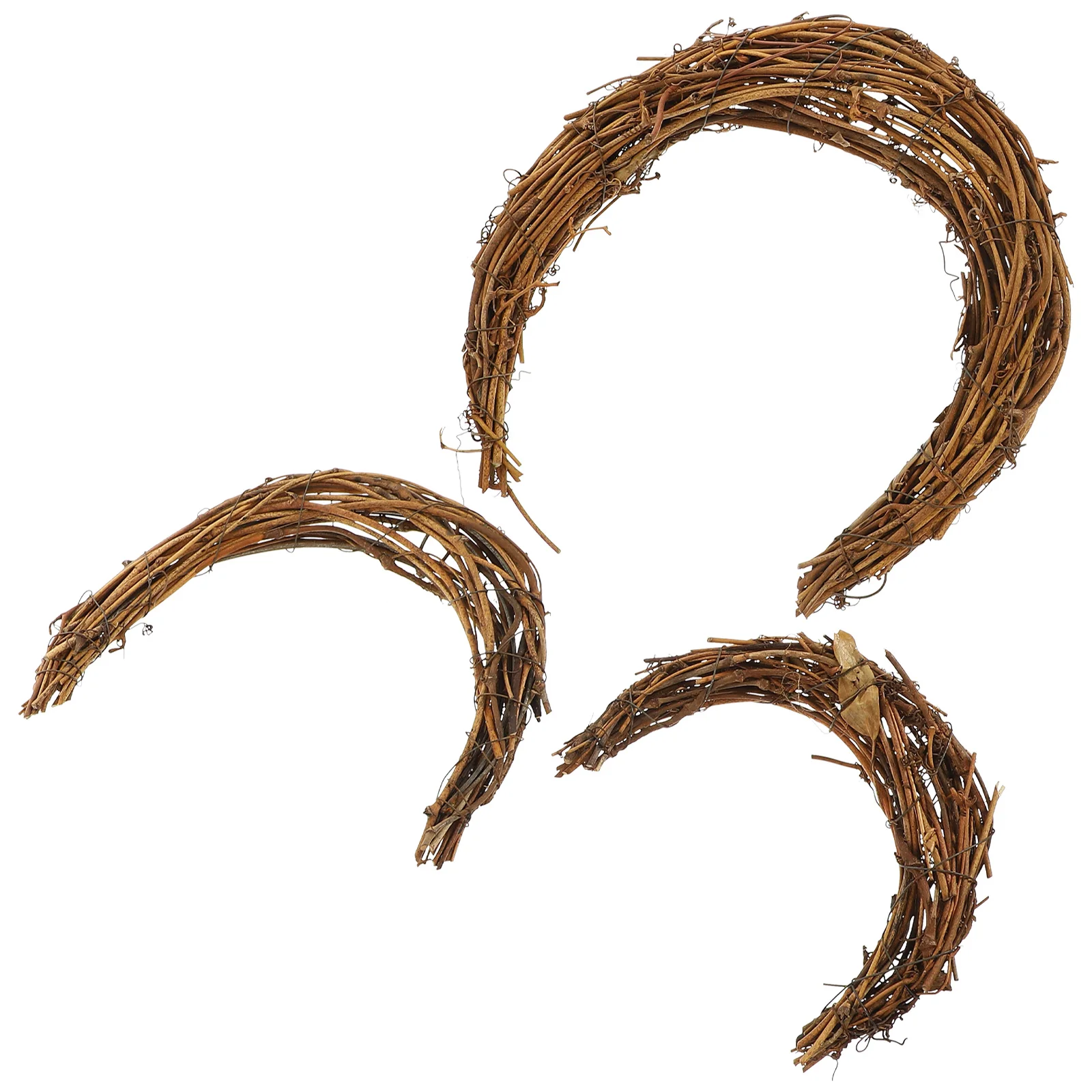 

Smilax Rattan DIY Wreath Accessory Vine Making Rings Garland Hand Woven Frames