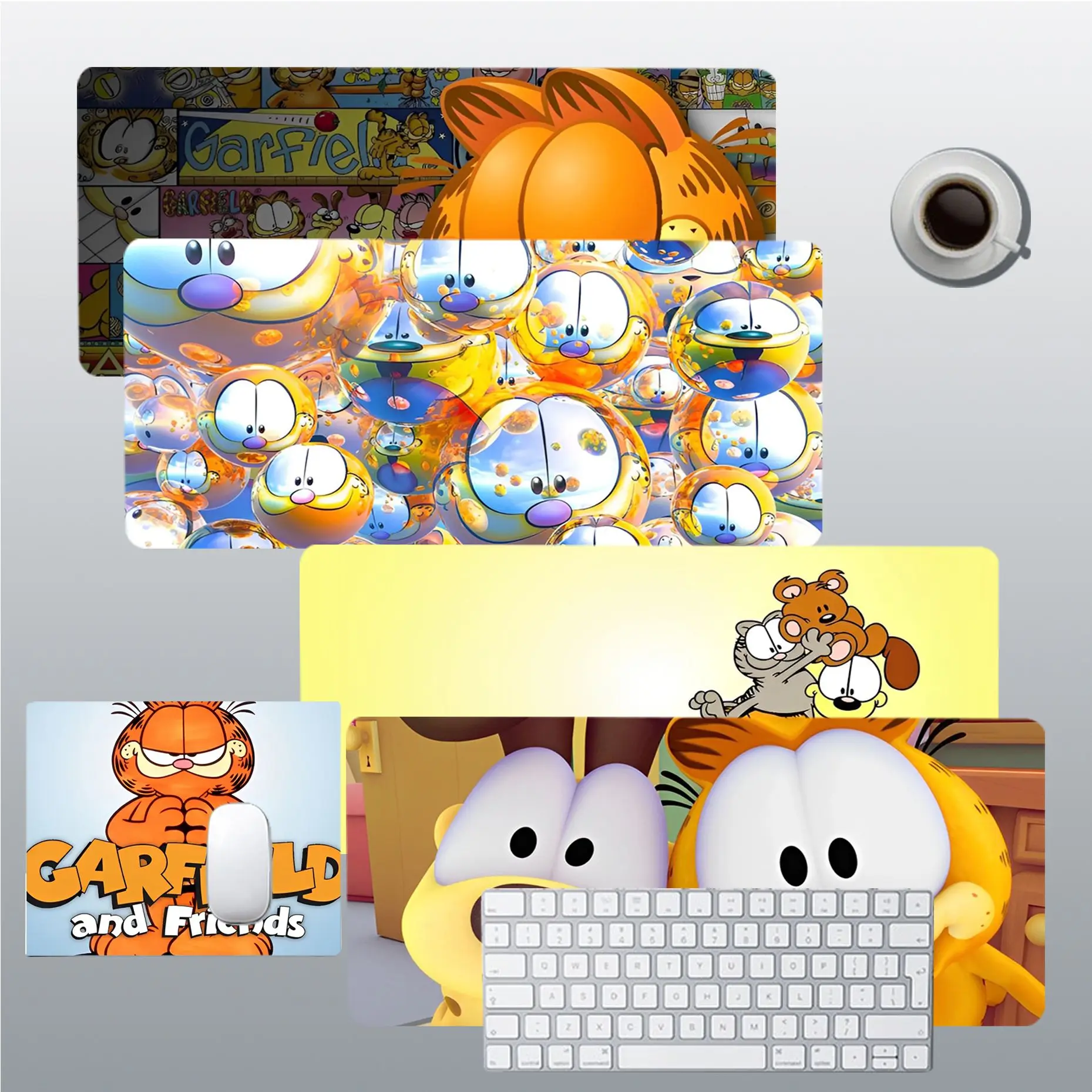 

American Comic G-Garfields My Favorite Large Gaming Mousepad L XL XXL Gamer Mouse Pad Size For Edge Locking Game Keyboard Pad