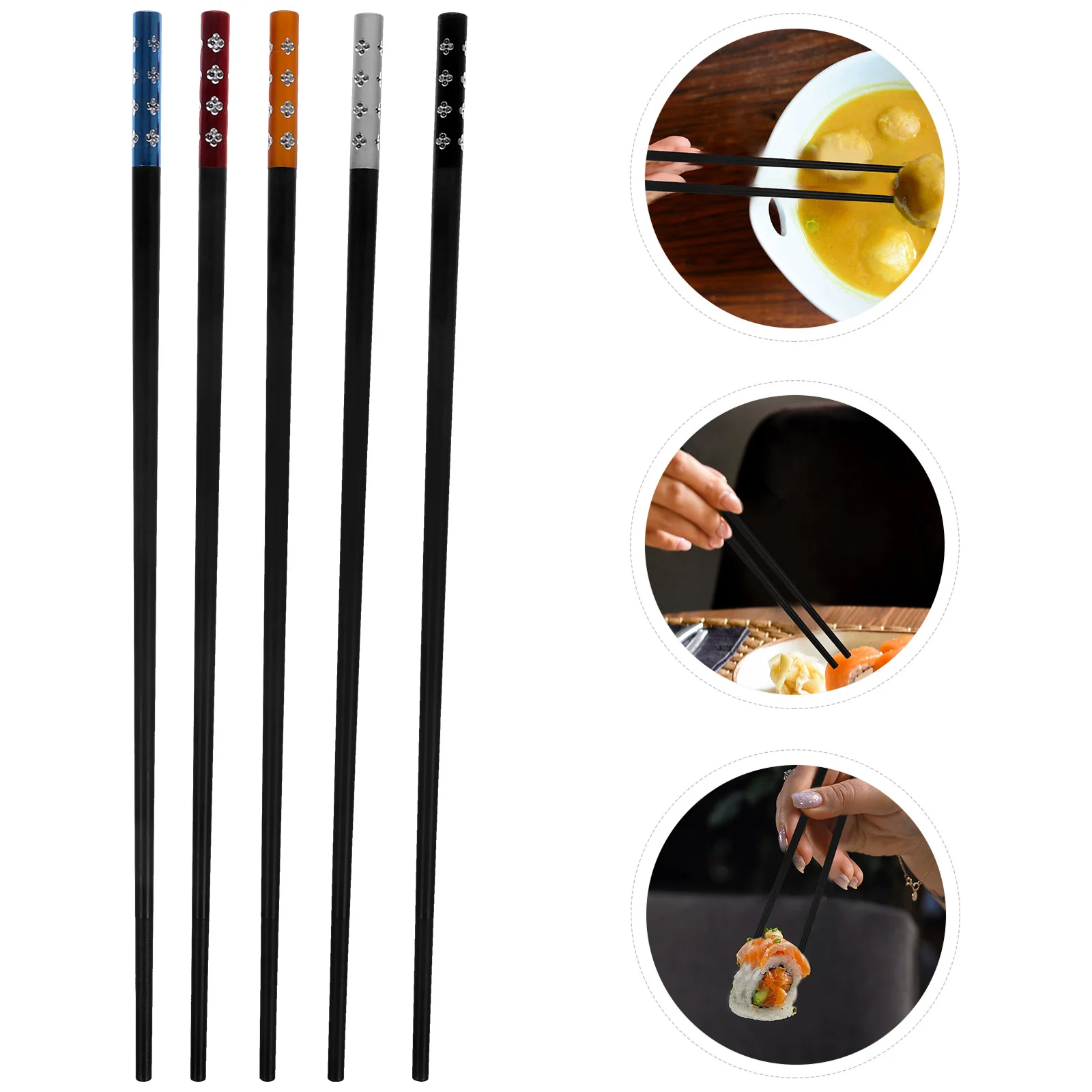 10 пар палочек для еды из сплава стекловолокно китайский стиль цветение сливы