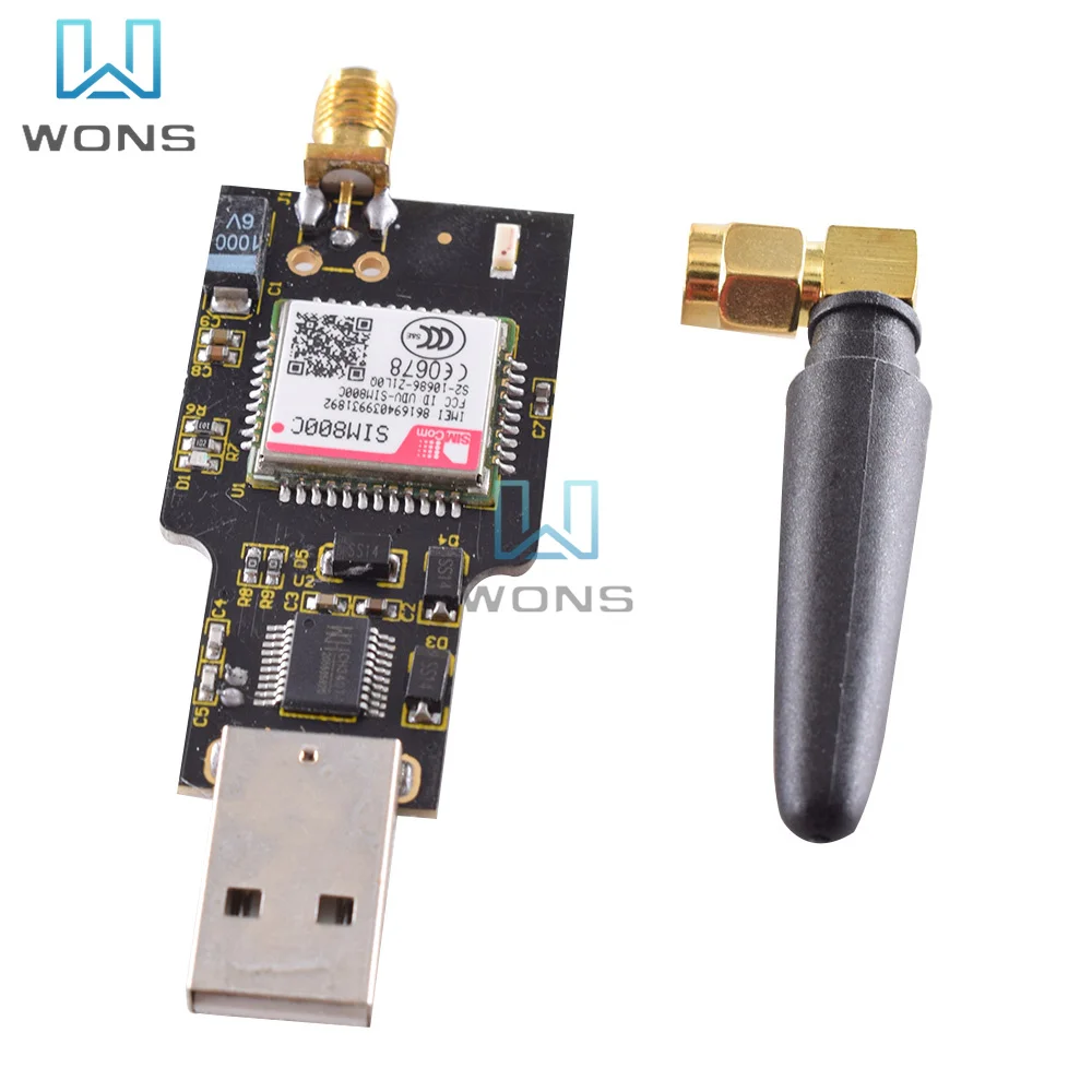

4-полосный GSM / GPRS приемопередатчик коротких сообщений с антенной