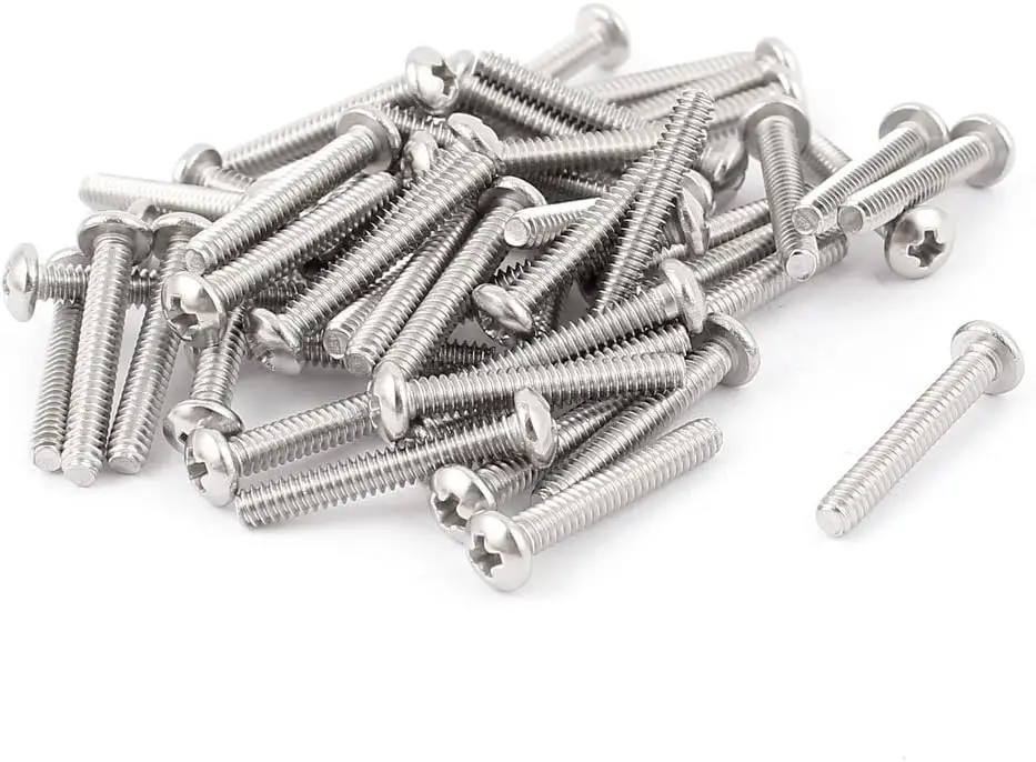 

M3x19mm Stainless Steel Truss Head Bolts Phillips Machine Screws 50pcs