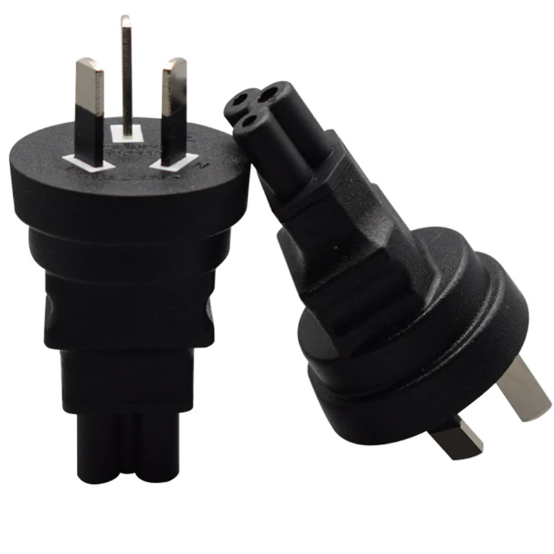 

10pcs IEC 320 C5 TO AU SAA Australia 3 Prong AC Power Adapter Conversion Plug Socket Connector Converter 10A 250V
