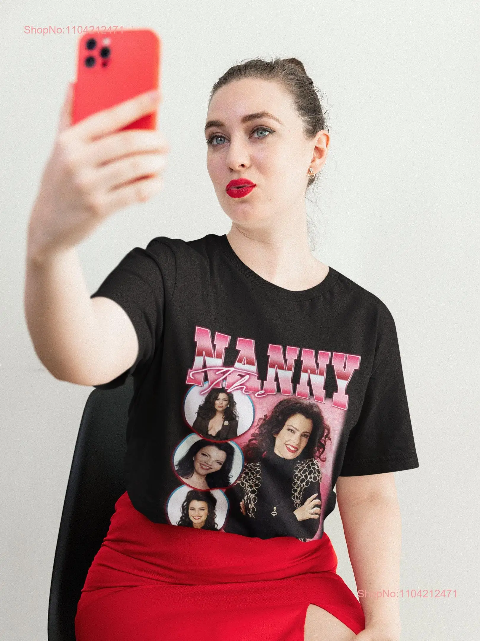 The Nanny Inspired 90' shirt RnB Vintage print T Clothing long or short sleeves