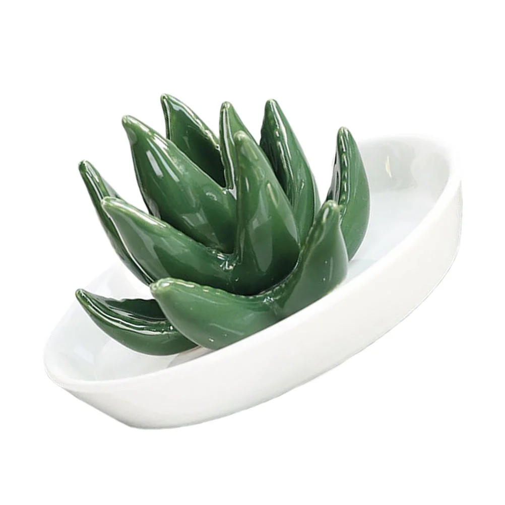 

1Pc Aloe Shape Earrings Rings Necklaces Display Rack Creative Aloe Desktop Decor