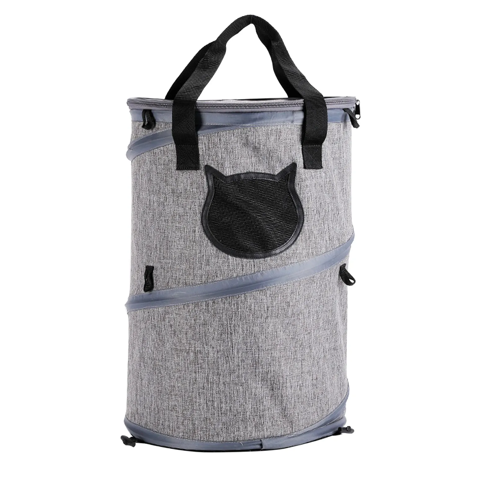 

Stress Portable Soft-Sided Cat Cage Carriers (Grey) Foldable Bed Cat Cat Bag Carriers Pet Others