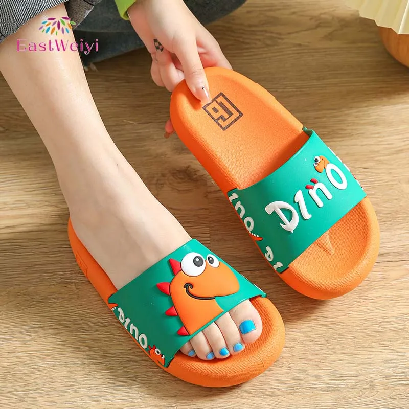 

New Summer Women's Sandals and Slippers Men's Couple Cartoon Home Wearing Cute Home Slippers