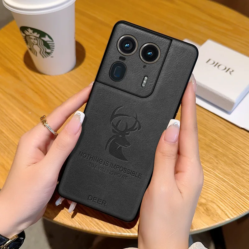 Ультратонкий чехол Moto X50 для Motorola ультраблагоприятный с рисунком головы оленя