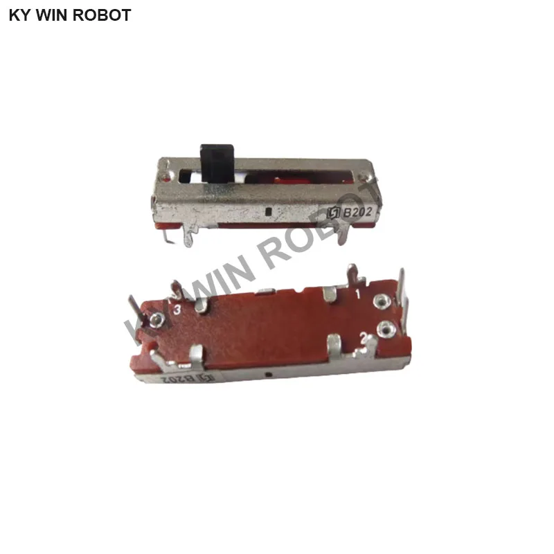 

5pcs/lots B2K 3.5cm Single Slide Potentiometer 3Leads 35MM Shank Length 5MM