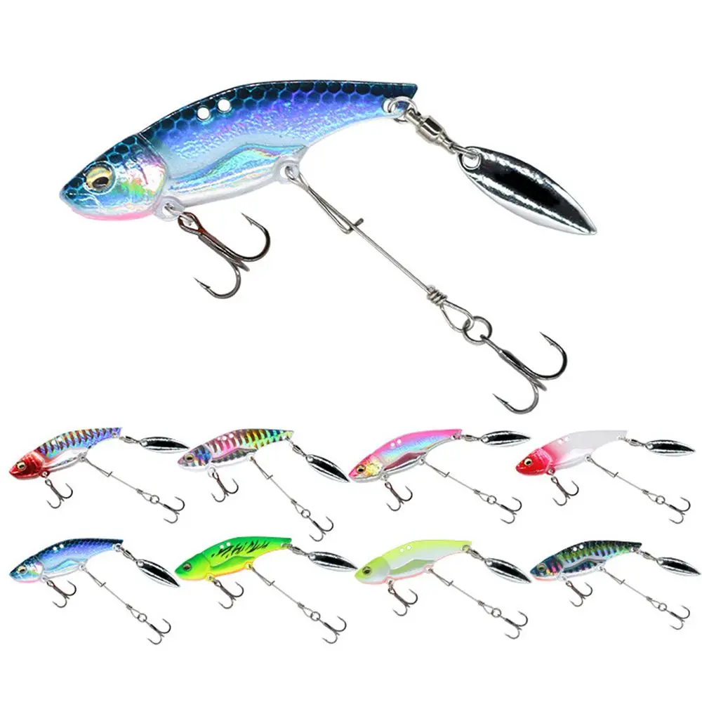 

11/15g VIB Sequins Baits Fishing Tools Fishing Tackle Long Hook Metal Bait Spinner Sinking Fishing Lure