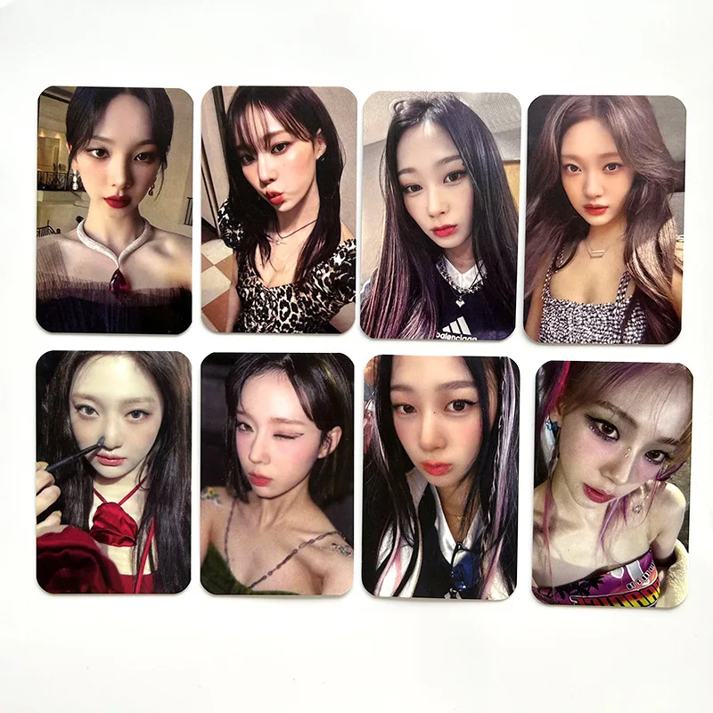 

20Sets/Pack Wholesales Mix KPOP Aespa MY WORLD Album Cute Selfie Photocards Karina Winter Ningning Giselle LOMO Cards Fans Gifts