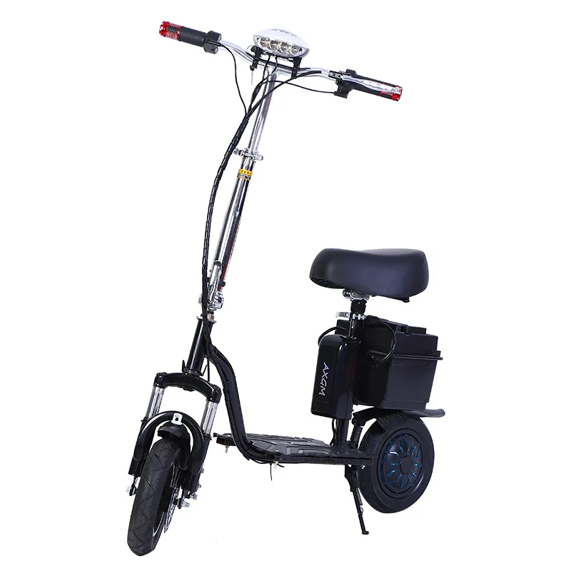 

Маленький портативный складной электрический велосипед, 10-дюймовый уличный Электрический скутер для родителей и детей