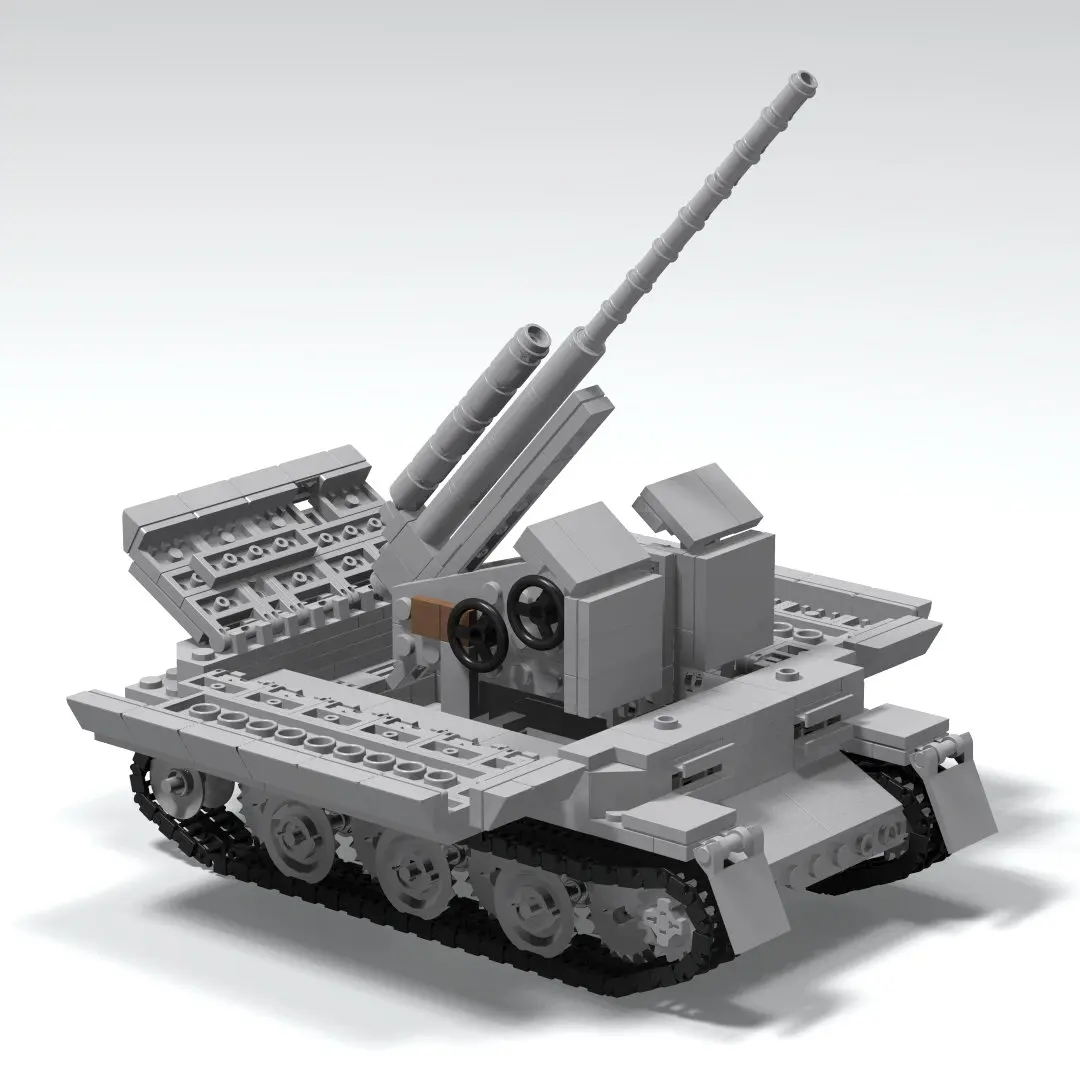 

Military Weapons Building Block Toy Pz Sfl IVc Brick Tank Assemblable Model Educational Creative for Children Kids Gift