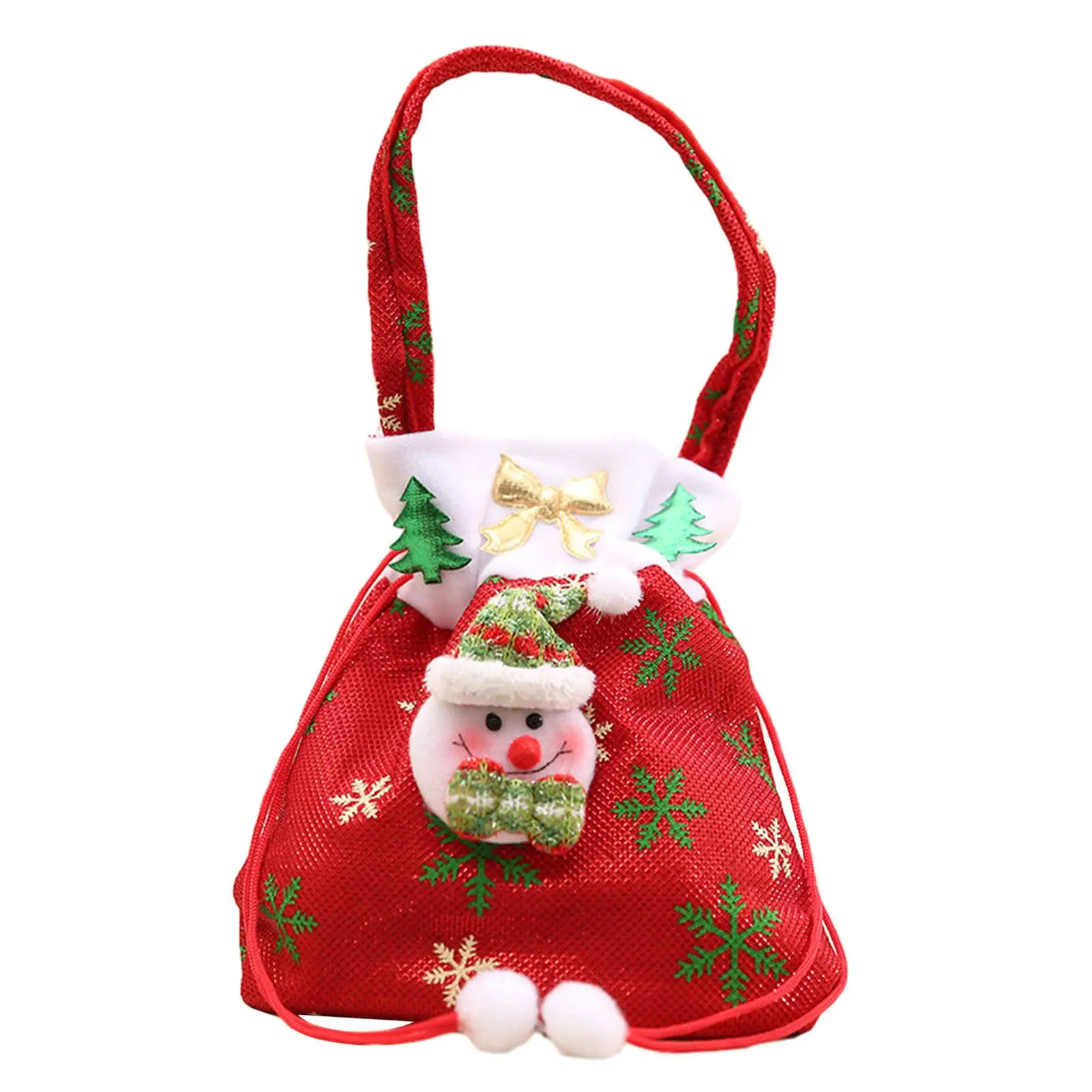 Рождественские вязаные подарочные сумки для кукол конфет на Рождество 2023