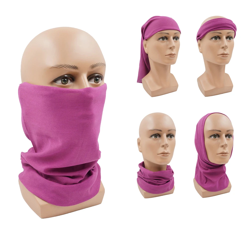 

UV Protection Seamless Face Mask Violet Cycling Bandana Magic Scarf Women Bicycle Head Wrap Outdoor Sports Headwear Quick-Dry