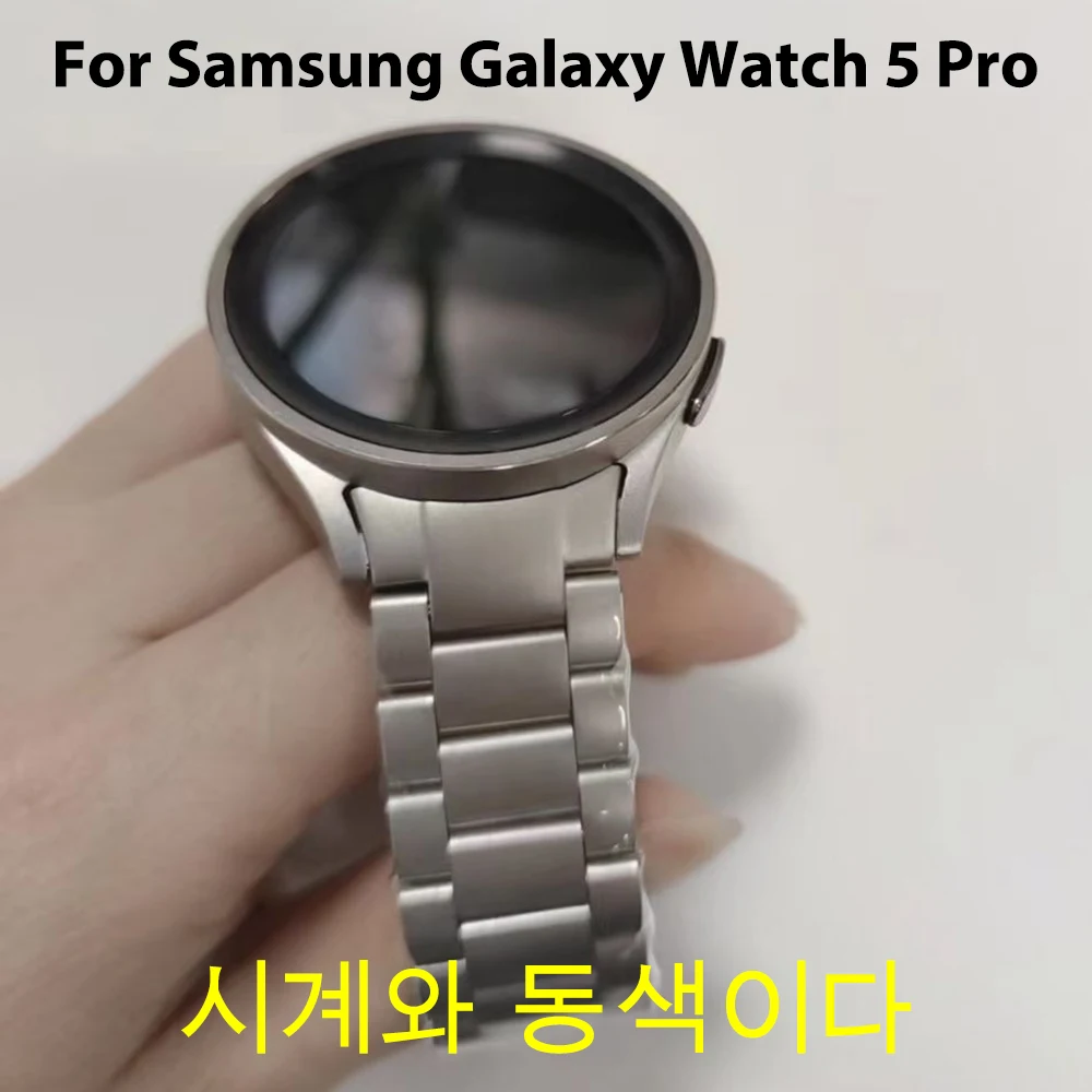 

Ремешок из нержавеющей стали для Samsung Galaxy Watch 5 Pro/44 мм 40 мм/Watch 4 Classic 46 мм 42 мм
