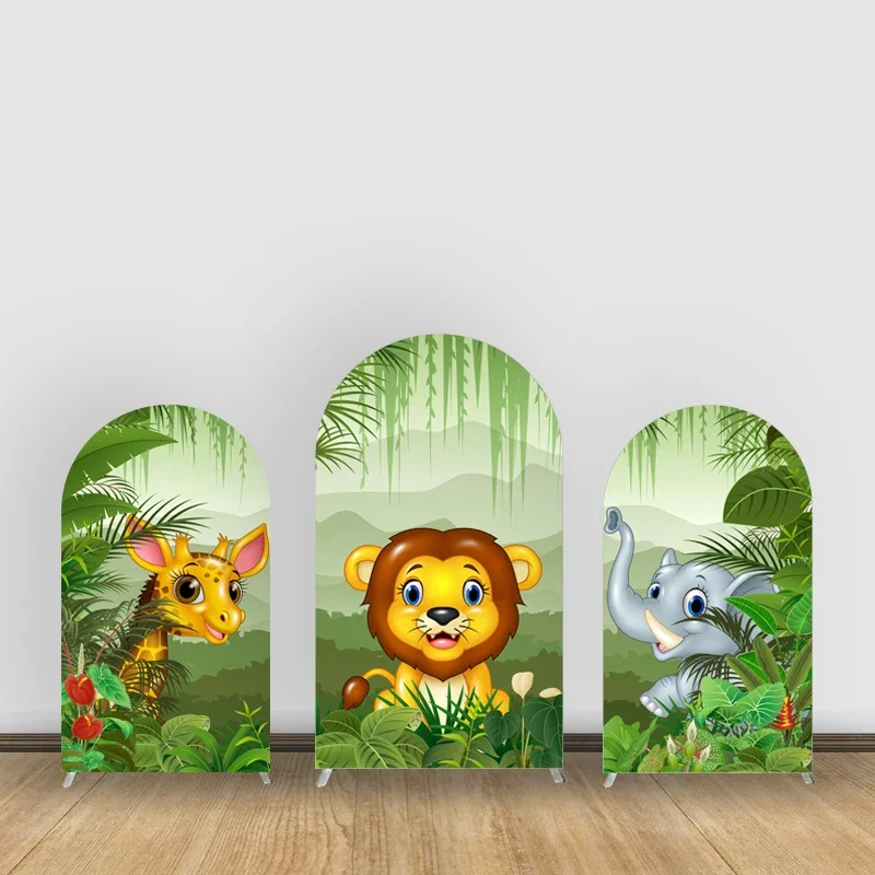 Тематический чехол с изображением животных и малышей арки украшение для
