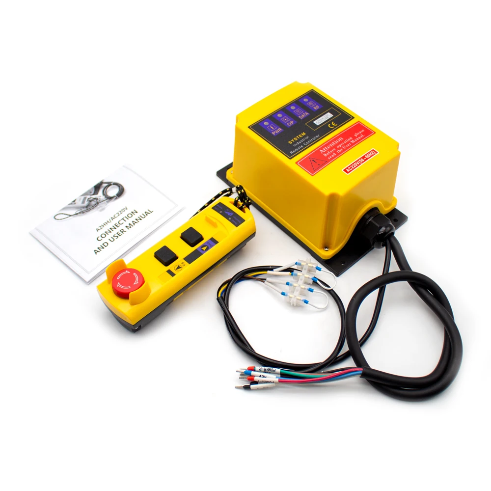 

Промышленный пульт дистанционного управления A2HH, 220 В, 380 В, встроенный контактор с аварийной остановкой для электрического подъемника