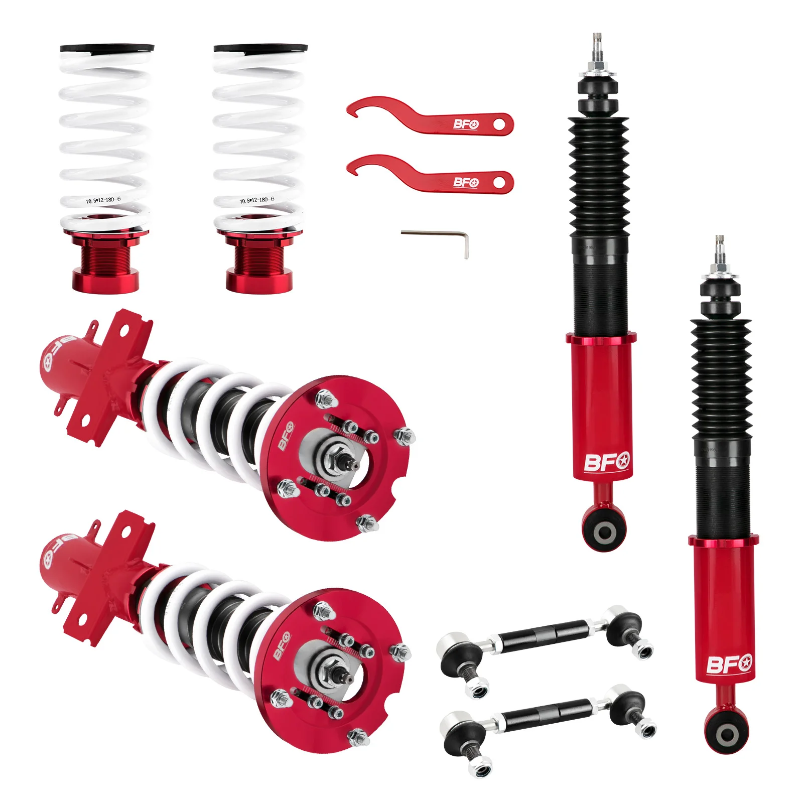 

Полный комплект койловера для Ford Mustang, регулируемая высота демпфера, койловеры, пружины, амортизаторы, спиральная пружина, амортизатор