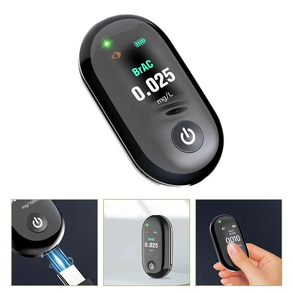 

Pocket Tester Brethalizers Keychain Portable Breathalyser Lie Checker Mini Breathalyzer