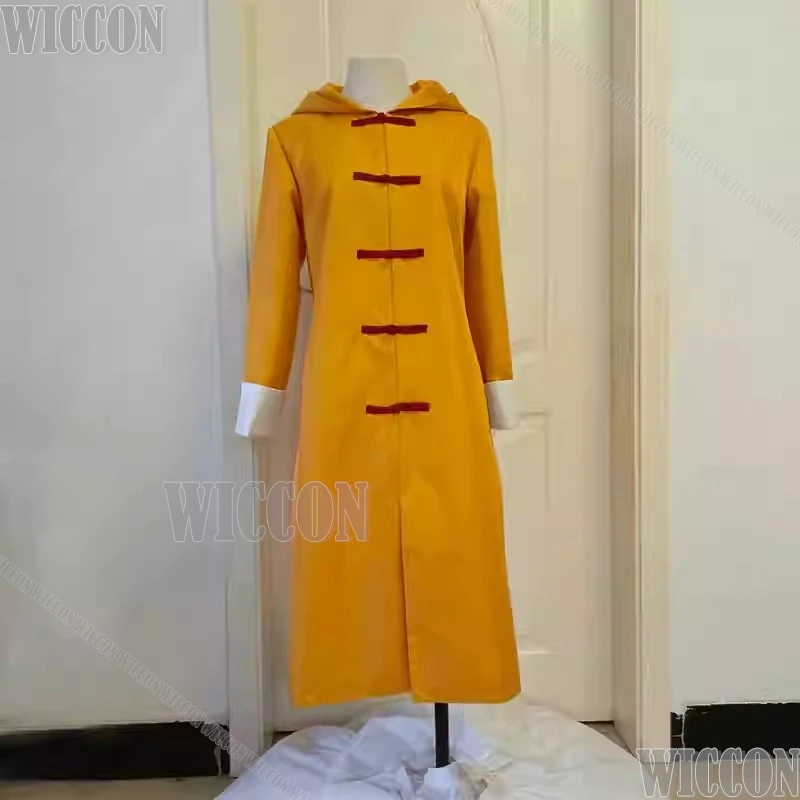 Кагура аниме Gintttaama косплей костюм рыжий желтый пальто с капюшоном зимняя одежда