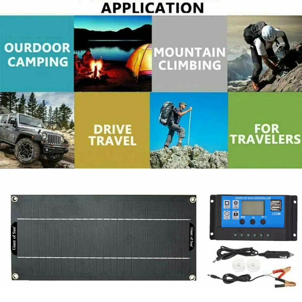 

Солнечная панель, зарядное устройство 18 в для внешнего аккумулятора, для активного отдыха на природе