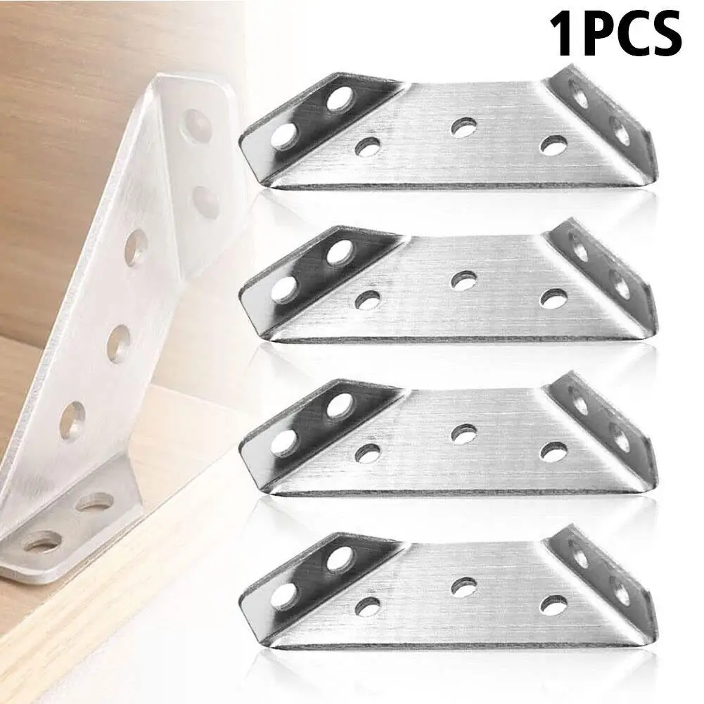 

Stainless Steel Angle Corner Brackets Joint Bracket Fastener Furniture Door Cabinet Screens Wall Corner Stand Furniture Hardware