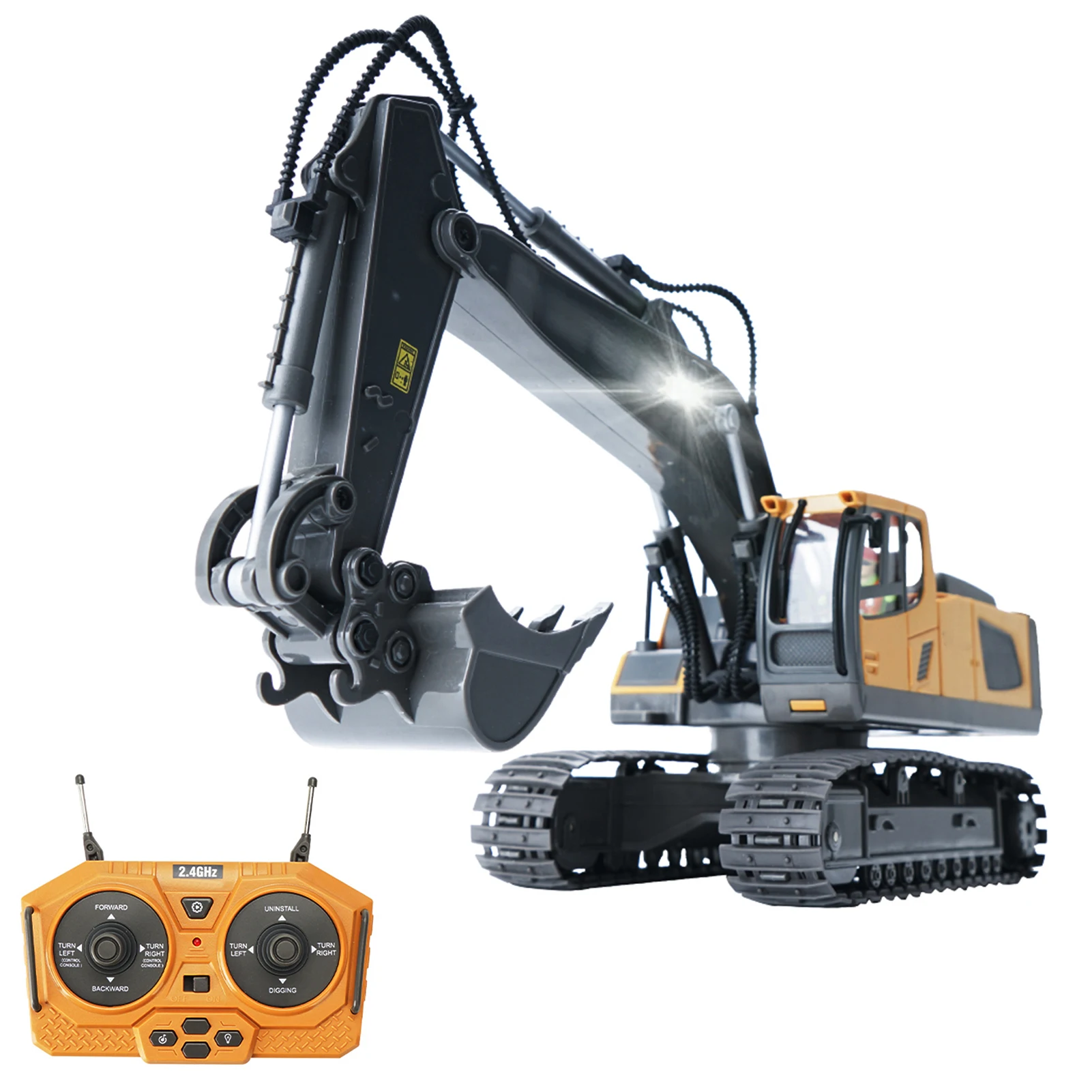 

2.4G High Tech 11 Channels RC Excavator Dump Trucks Bulldozer Alloy Plastic Engineering Vehicle Electronic Toys For Boy Gifts