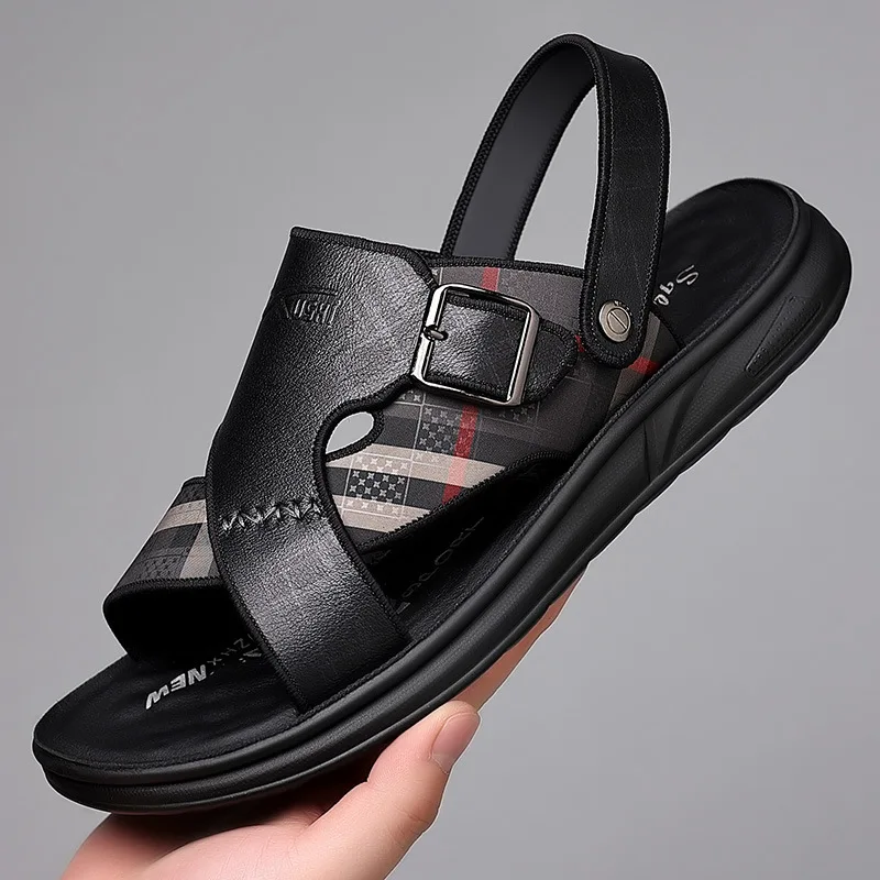 

Men's Casual Sandals 2022 Summer New Korean Style All-Matching Beach Shoes Men's Soft Bottom Open Toe Breathable Sandals Men