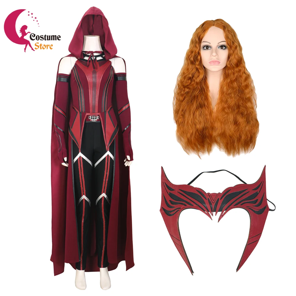 Wanda Maximoff Cosplay Scarlet Cosplay Witch Costume Outfits Halloween Carnival Suit Mask Custom Made Halloween Costume