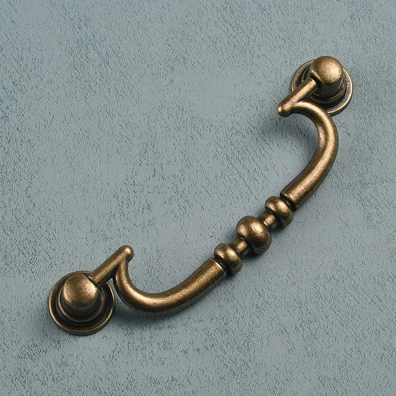 Ручка ручки для кухонного шкафа ящиков из цинкового сплава дверная ручка