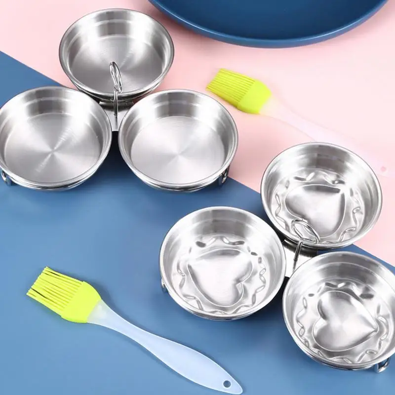 Яйцеварка из нержавеющей стали для приготовления яиц 3 антипригарная Пароварка с