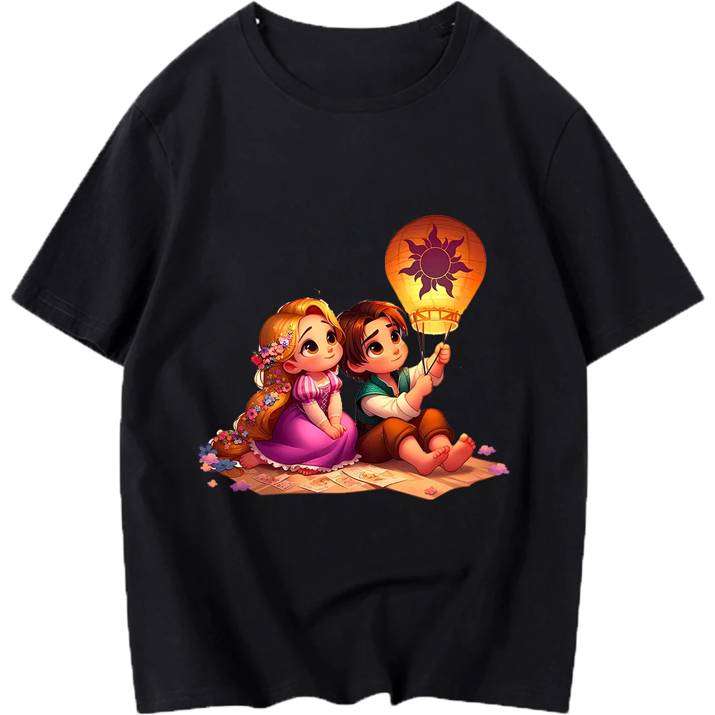 Disney Rapunzel Princess Iron On Heat Transfer Stickers For Clothes DTF Pinted Vinyl Thermal Appliques Washable T-Shirt Decal