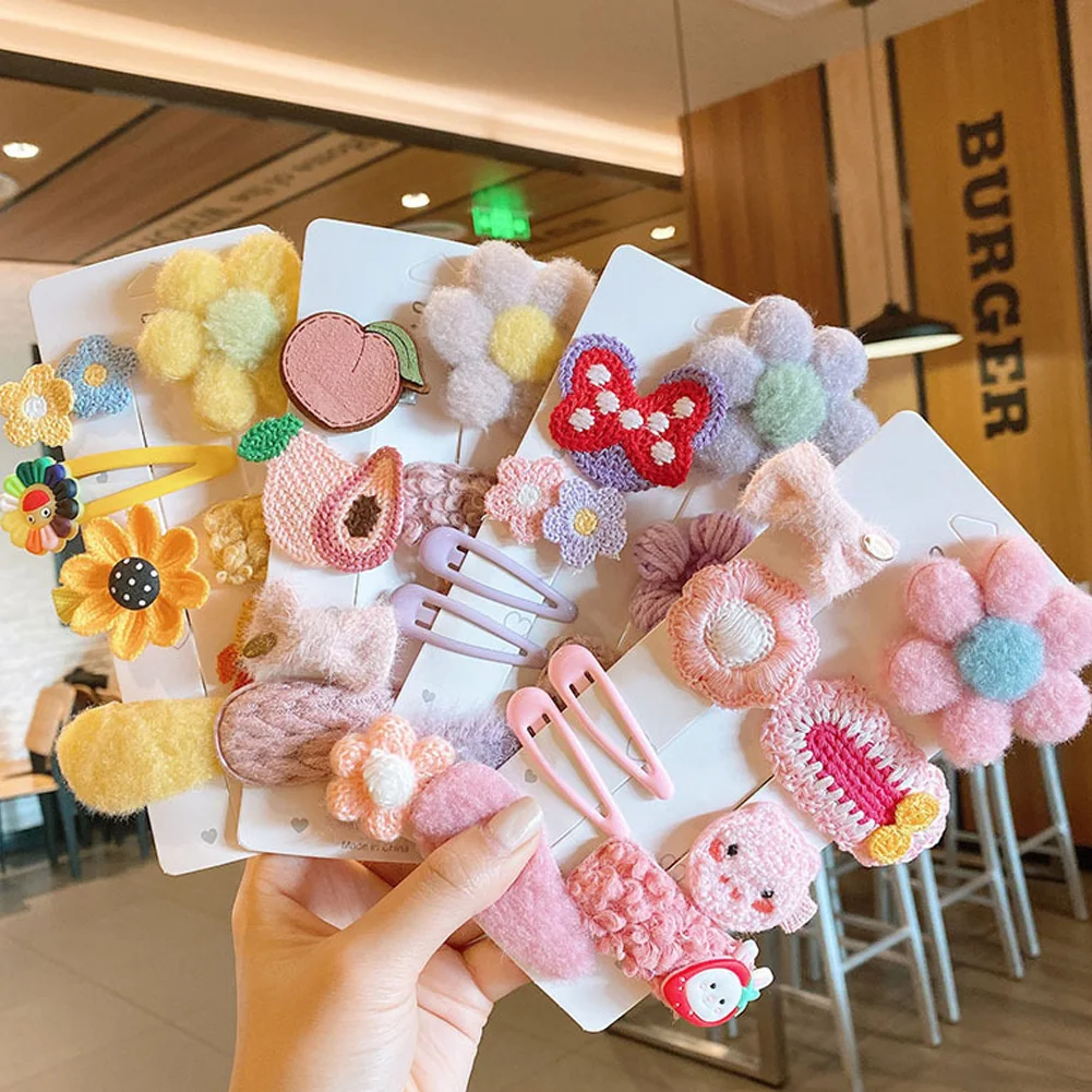 

14PCS New Cute Colorful Bow Hair Clips For Girls Sweet Headband Hair Ornament Barrettes Hairpin Kids Fashion Hair Accessories