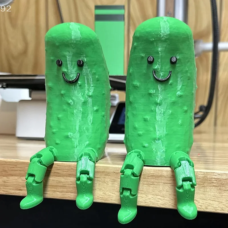 3D печатный орнамент с маринованными огурцами статуя забавная эмоциональная