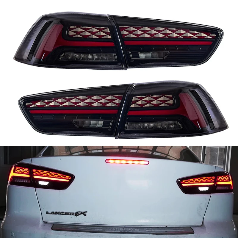 

Задняя фара в сборе для Mitsubishi LANCER 2008-2020, светодиодная фара дальнего света, светодиодные стоп-сигналы, подключи и работай