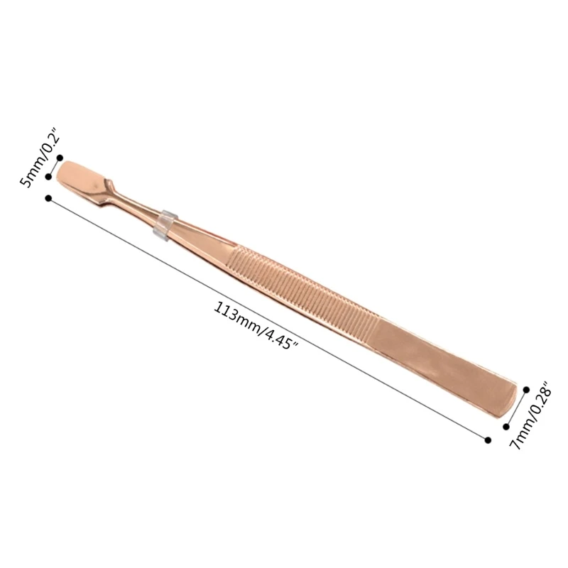 Пинцет для бровей из нержавеющей стали с наклонным кончиком зажим удаления волос