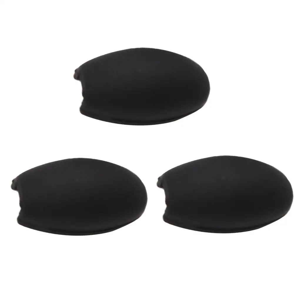 

3 Packs Saxophone Silicone Thumb Palm Cushion Parts Black Musical Gifts
