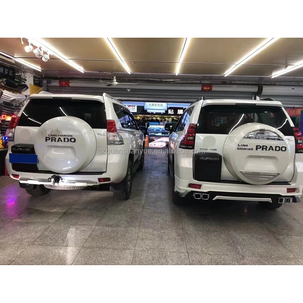 PRADO Modell Bodykit Mit Hauben Schwanz Rohren Alt Bis Neu Moto Black Carton автомобильный Außen oration ABS 1 комплект