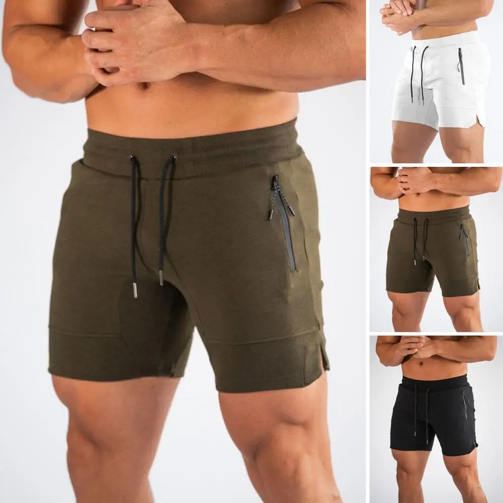 

Шорты мужские спортивные с эластичным поясом, приталенные сухие тренировочные, с карманами на шнурке, впитывающие пот, одежда для бега, летняя одежда