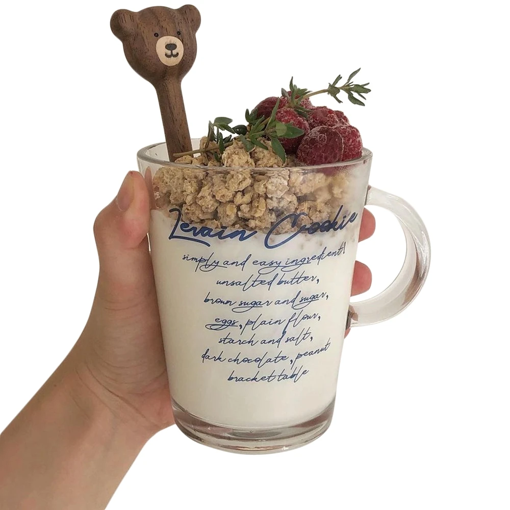 

Simple French Style Glass Cup Healthy Drink Tea Mugs Heat-resistant Beer Mug Milk Lemon Juice Mug Transparent Drinkware