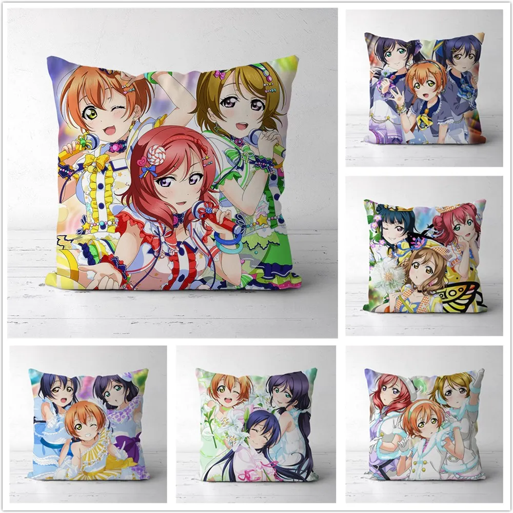 

LoveLive! Two Sides Decor Pillow Cushion Case Cover