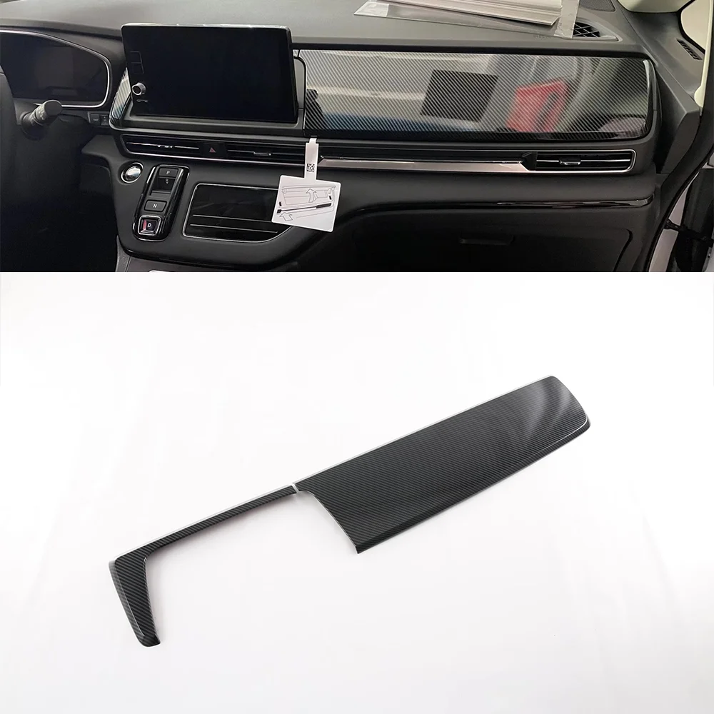 

Auto Imitate Carbon LHD Dashboard Central Control Cover Middle Trim Car Body Kit Upgrade Accessories For Honda Odyssey 2022