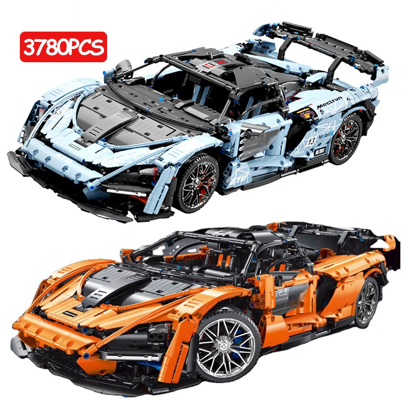 

MOC Famous Super Sports Racing Technical Car Building Blocks City Expert Idea Speed Racer Vehicle Bricks Boys Kids Toys Gifts